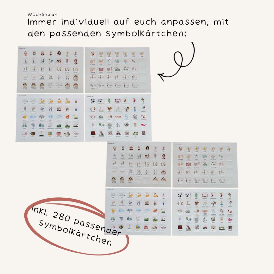 Wochenplan Wald laminiert