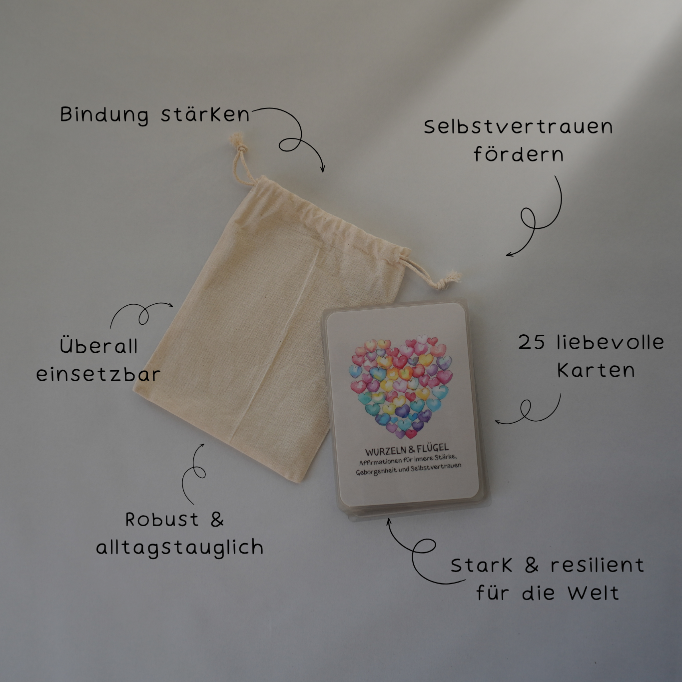 Affirmationskarten „Wurzeln & Flügel“ – stärkende Worte für jeden Tag