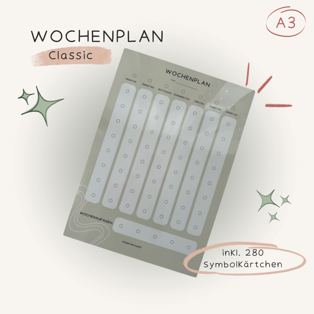 Wochenplan A3 Classic laminiert