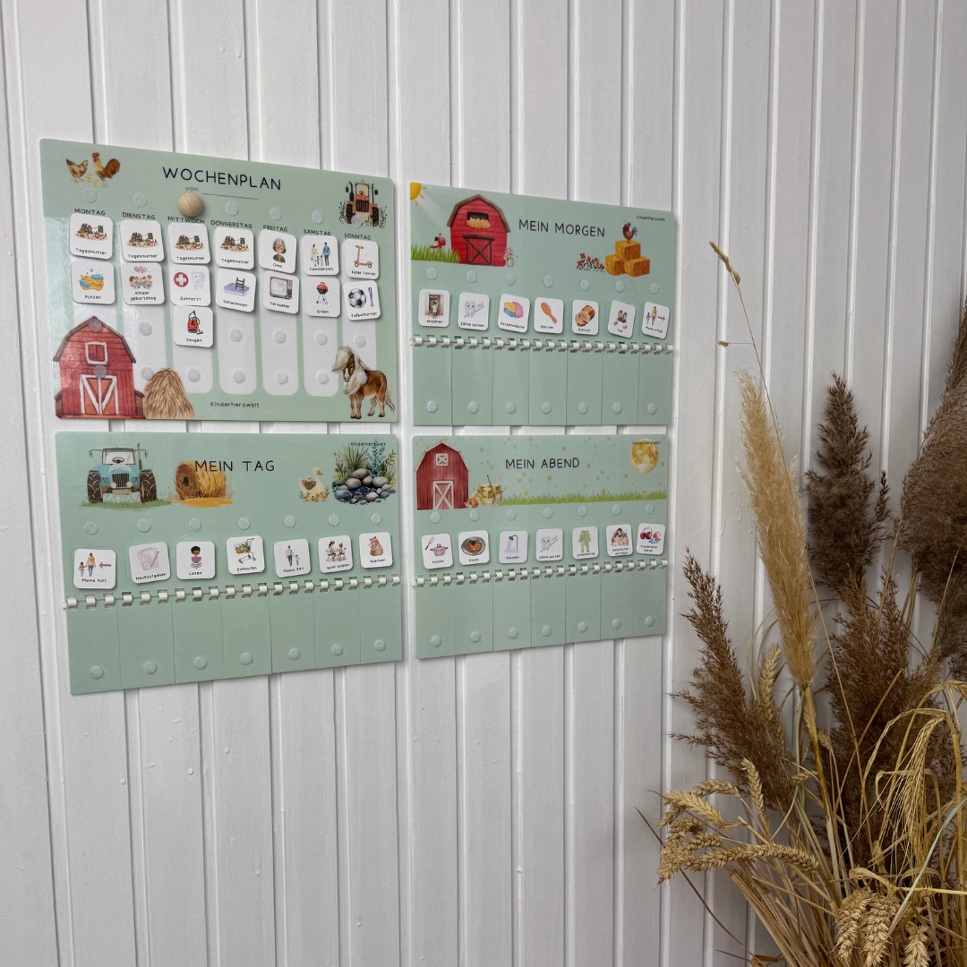 Komplett-Set Bauernhoffreude laminiert