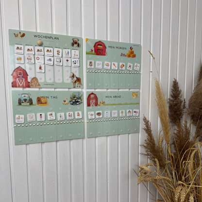 Komplett-Set Bauernhoffreude laminiert