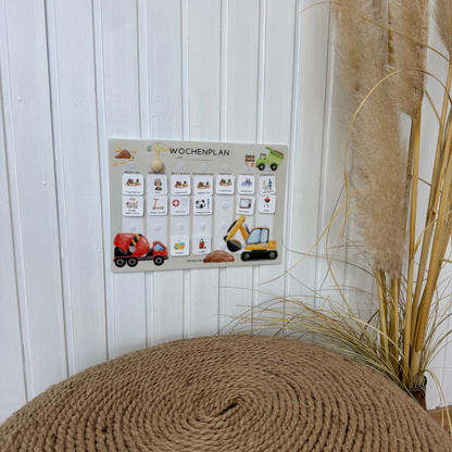 Komplett-Set Baustelle laminiert