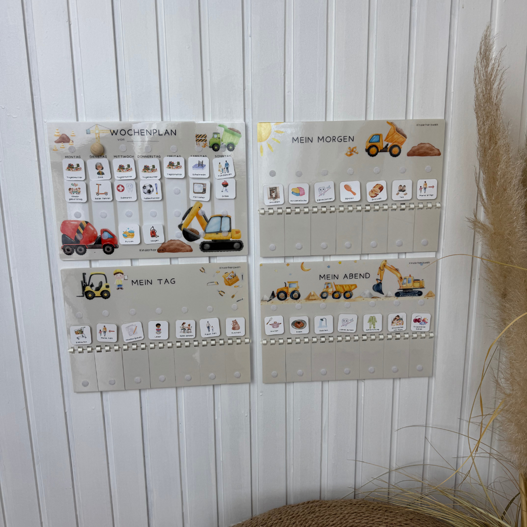 Komplett-Set Baustelle laminiert