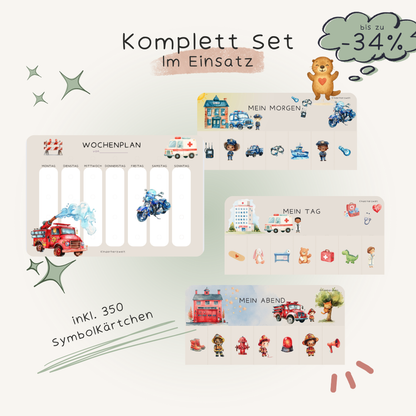 Komplett-Set "Im Einsatz" laminiert