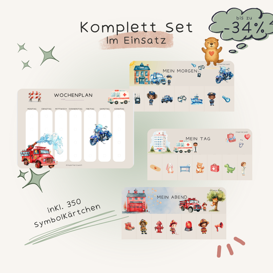 Komplett-Set "Im Einsatz" laminiert