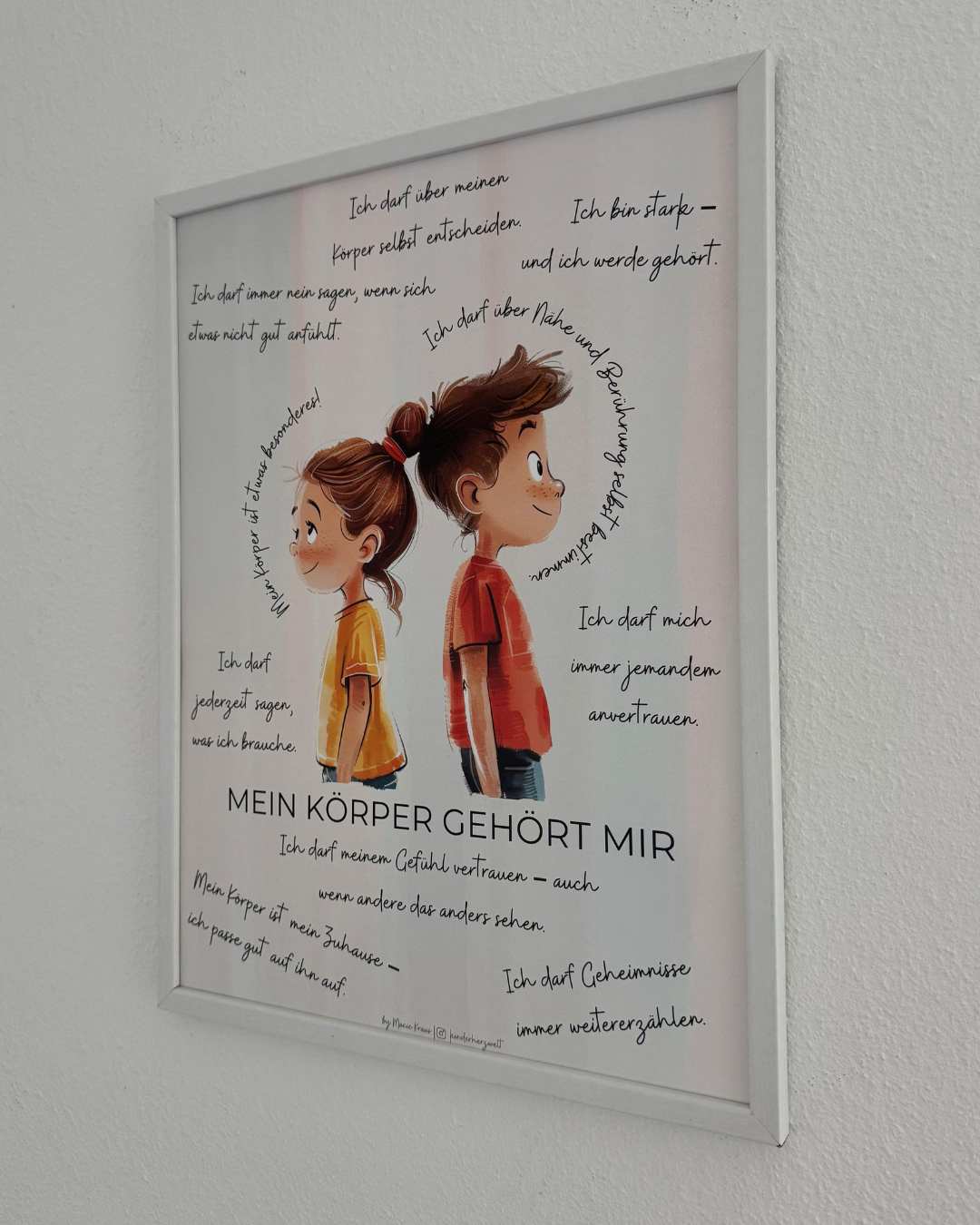 Poster "Mein Körper gehört mir"
