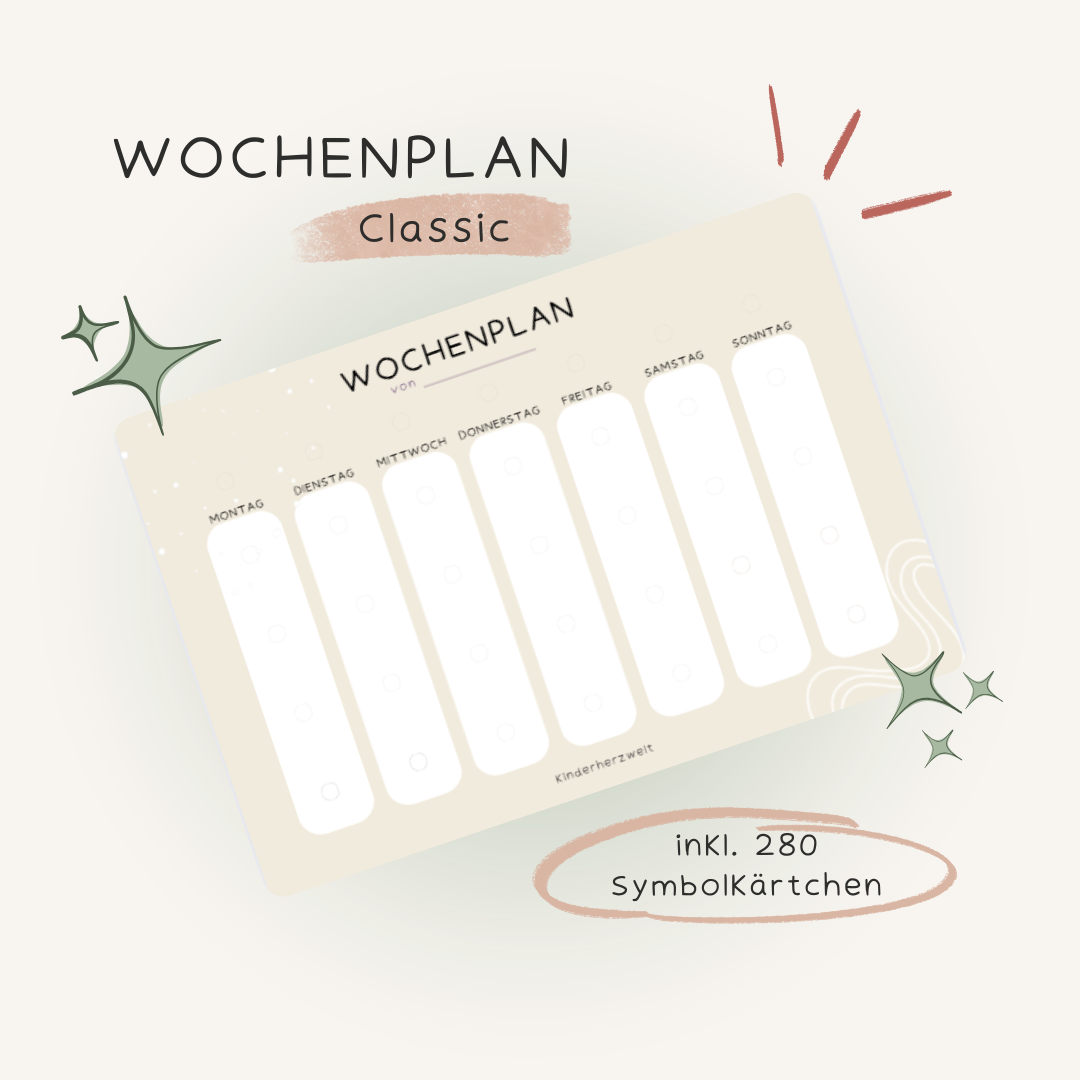 Wochenplan Classic laminiert