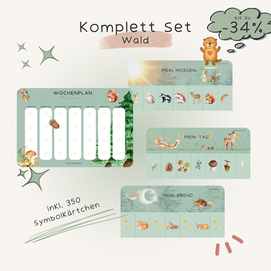 Komplett-Set Wald laminiert
