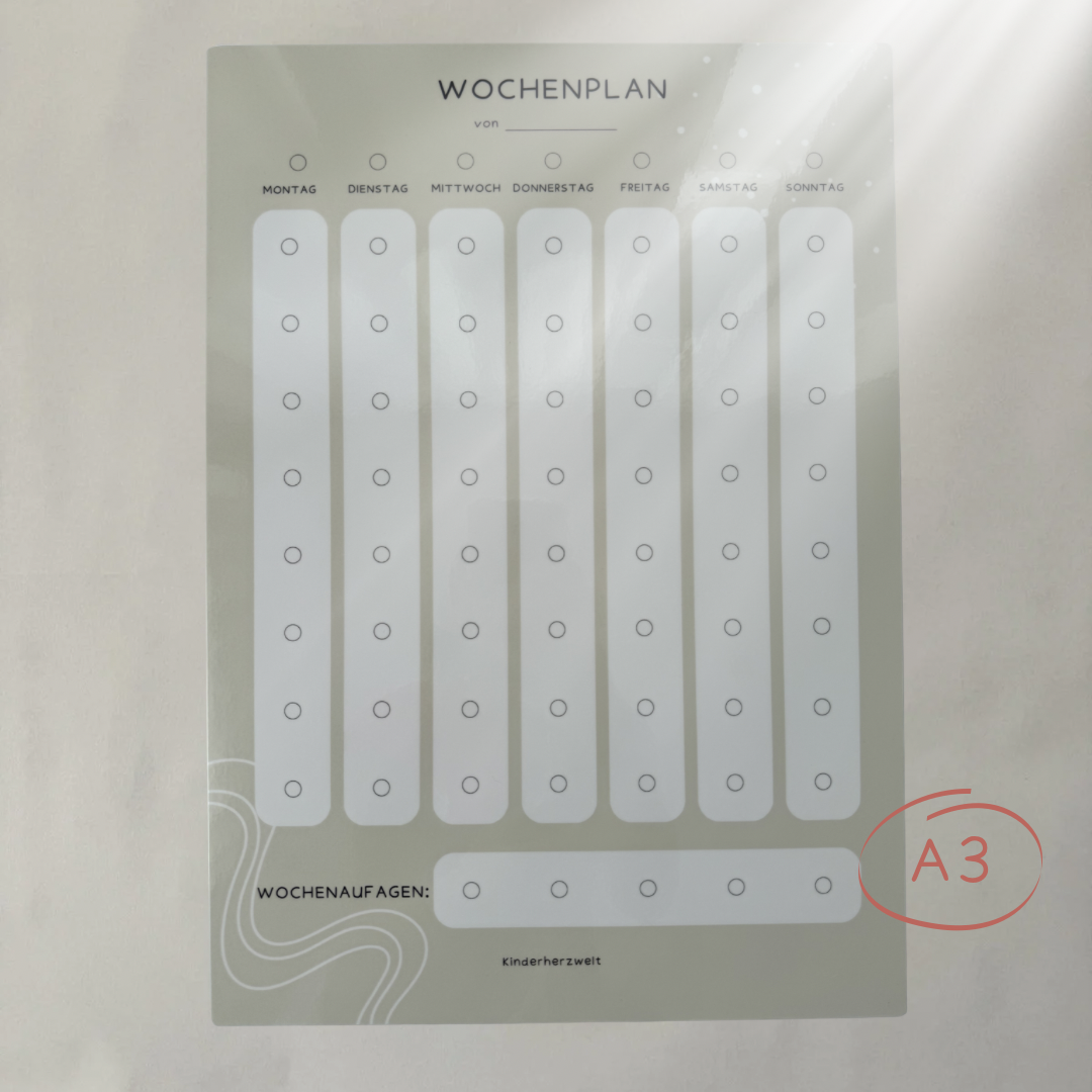 Wochenplan A3 Classic laminiert