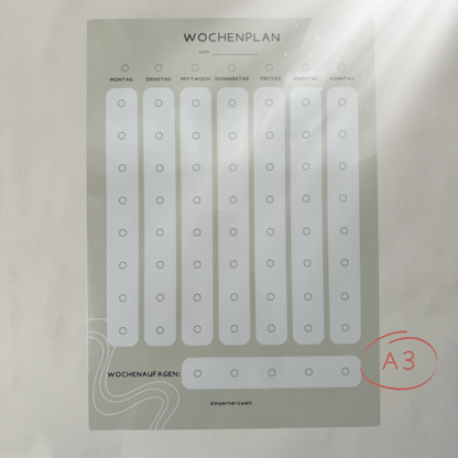 Wochenplan A3 Classic laminiert