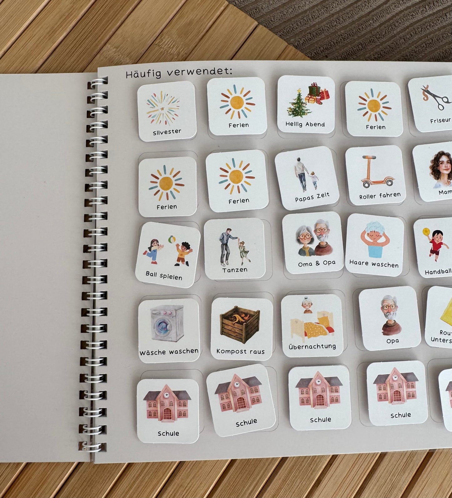 Sortierheft für Planerkärtchen