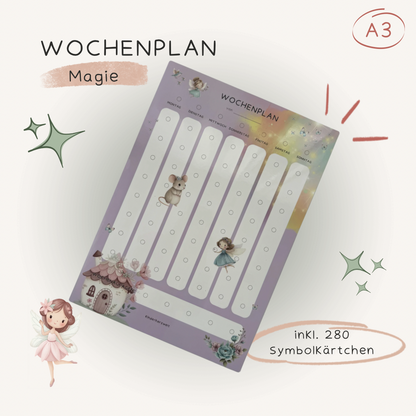Wochenplan A3 Magie laminiert