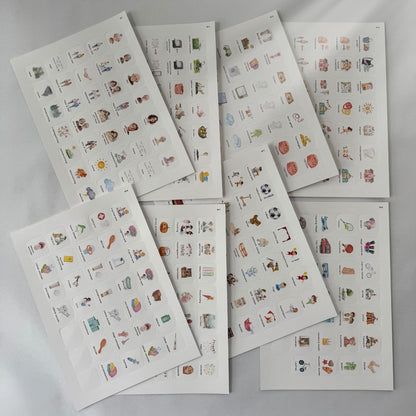 Routineplaner Set Wald laminiert