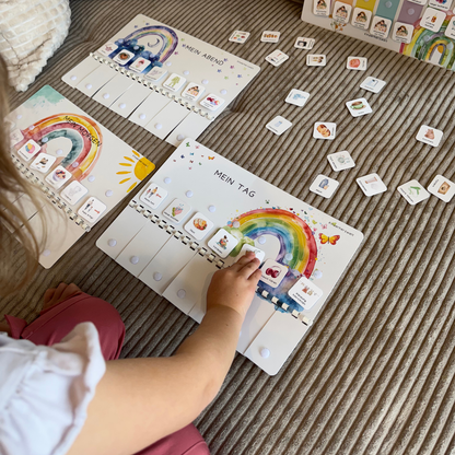 Routineplaner Set Wald laminiert