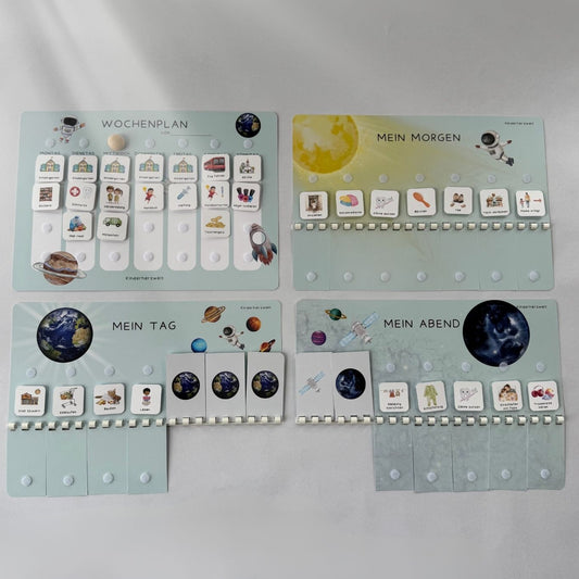 Komplett-Set Weltraumhelden (Ausverkauf Vorgängermodell folienkaschiert)