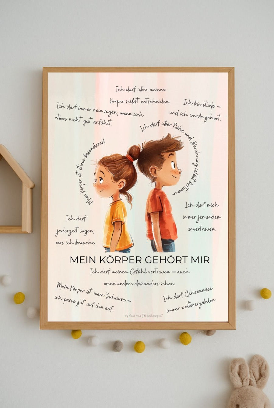 Poster "Mein Körper gehört mir"
